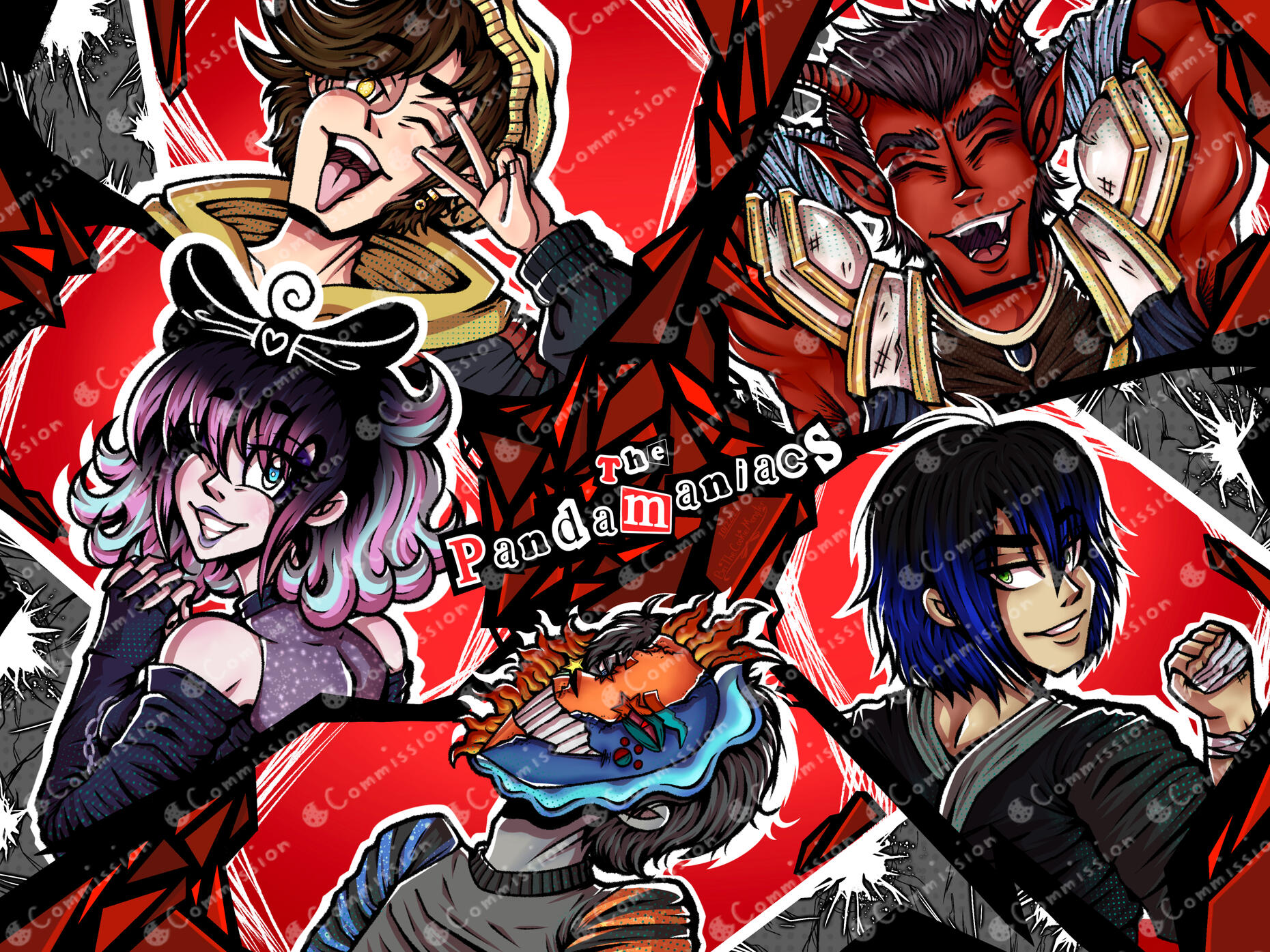 Pandamaniacs Banner [Commission]