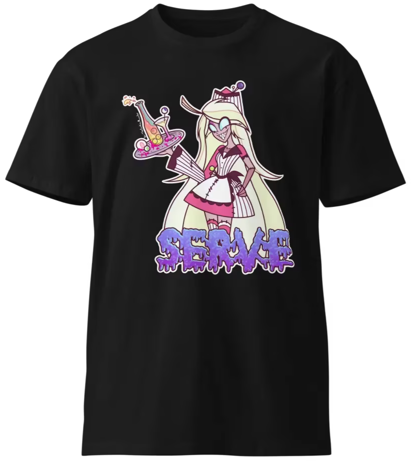 “Serve” Demon Weeby Cotton T-Shirt
